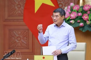 越南政府总理黎明兴在会上发表讲话。图：越通社