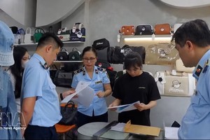 着力打击走私与假冒伪劣商品，绝无“空白地带”，也绝无例外。图：越通社
