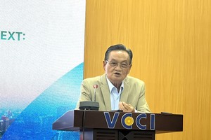 越南国际仲裁中心副主席陈游历博士发言。图：明春