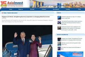 报道截图。图：越通社