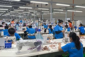 位于广义省靖峰越南-新加坡工业园区（VSIP）的Great Honor国际有限责任公司。图：越通社