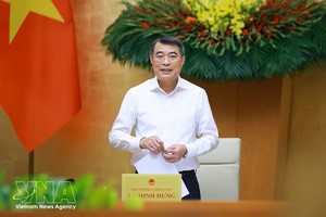 政府总理黎明兴主持会议。图：越通社