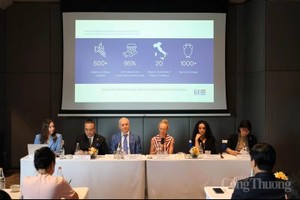 出席2026年越南高端饮品体验展体验展新闻发布会的代表们。图：giaothuong.congthuong.vn
