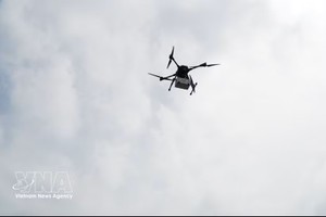 胡志明市开通首条跨海无人机邮政航线。图：越通社