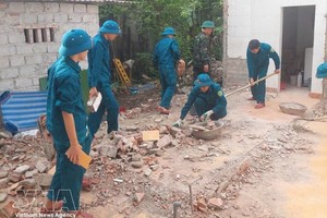 越南努力为抗战期间受化学毒剂影响人员的亲生子女消除危旧住房。图：越通社