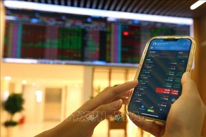 客户正在保越证券股份公司总部进行交易（资料图）。图：陈越