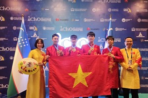 越南国际化学奥赛代表队的4名成员全员斩获金牌。