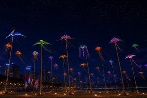 500只夜光风筝即将点亮岘港夜空。图：组委会