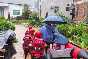 救援现场。图：中国广东消防