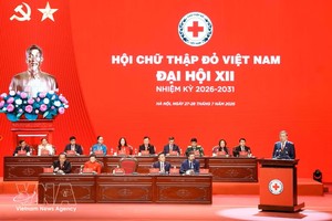 党中央总书记、国家主席苏林发表指导性讲话。图：越通社