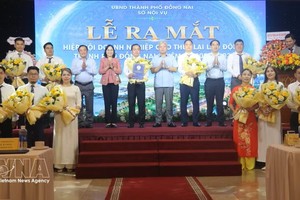 国家就业交易平台上线仪式。图：越通社