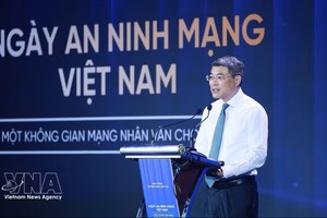 越南政府总理、国家网络安全指委会主任黎明兴出席越南网络安全日纪念仪式。图：越通社