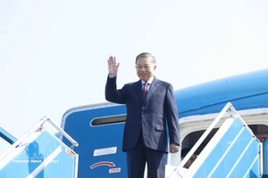 越南共产党中央总书记、国家主席苏林启程对澳大利亚和新西兰进行国事访问。 图：越通社