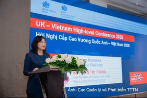 越南工商部副部长潘氏胜发表讲话。图：moit.gov.vn