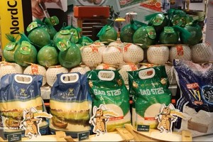 ST25大米是Selgros越南商品周上的核心商品。图：越通社