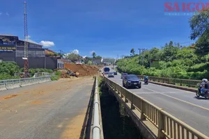 Đường dẫn cầu Đại Nga trên Quốc lộ 20 đã có mặt bằng để thi công