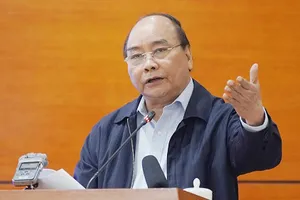 Thủ tướng phát biểu kết luận hội nghị.Ảnh: VGP