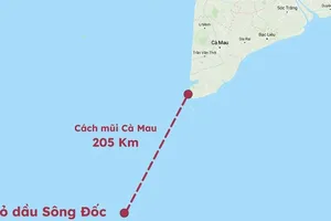 Ứng phó kịp thời sự cố cháy giàn khoan tại mỏ Sông Đốc