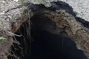 Bắc Kạn tiếp tục xuất hiện hố sụt lún mới tại huyện Ba Bể