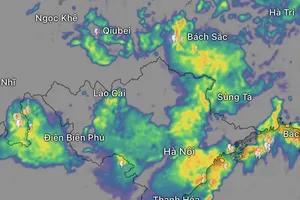 “Túi nước lớn” treo ở miền Bắc, nhiều nơi mưa lớn