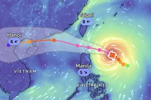 Siêu bão Ragasa có thể vào Việt Nam