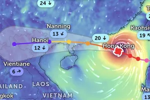 Siêu bão số 9 chưa vào đất liền đã xuất hiện tiếp áp thấp nhiệt đới