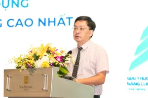 Lãnh đạo Cục Đổi mới sáng tạo, chuyển đổi xanh và khuyến công (Bộ Công thương) phát biểu