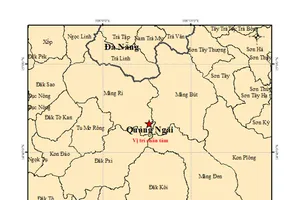 Liên tiếp 14 trận động đất tại Quảng Ngãi, mạnh nhất 4,9 độ Richter