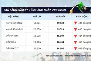 Giá xăng dầu đồng loạt giảm mạnh
