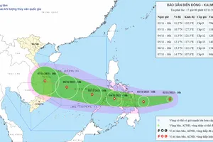 Bão Kalmaegi đang tiến gần Biển Đông 