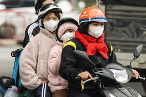 Miền Bắc lạnh tê tái, nhiệt độ giảm 4-8 độ C