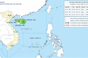 Áp thấp trên vịnh Bắc bộ mạnh lên thành áp thấp nhiệt đới