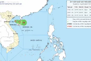 Công điện của Ban Chỉ đạo Phòng thủ dân sự quốc gia đề nghị các địa phương ứng phó với áp thấp nhiệt đới