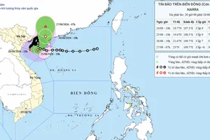 Bão số 4 đang suy yếu, trên đường hướng vào Quảng Tây (Trung Quốc)