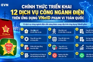 EVN triển khai 12 dịch vụ công trên ứng dụng VNeID