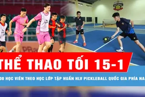 Bản tin thể thao tối 15-1: 400 học viên theo học lớp tập huấn HLV pickleball quốc gia phía Nam
