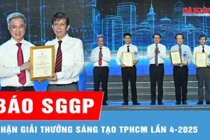 Báo SGGP nhận Giải thưởng Sáng tạo TPHCM năm 2025