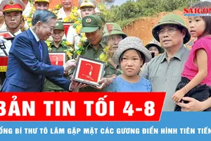 Bản tin tối 4-8: Tổng Bí thư Tô Lâm gặp mặt các gương điển hình tiên tiến Công an nhân dân