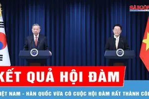 Tổng Bí thư Tô Lâm và Tổng thống Hàn Quốc Lee Jae Myung gặp gỡ báo chí