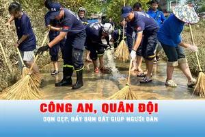 Podcast bản tin tối 12-10: Công an, quân đội dọn dẹp, đẩy bùn đất giúp dân ổn định lại cuộc sống