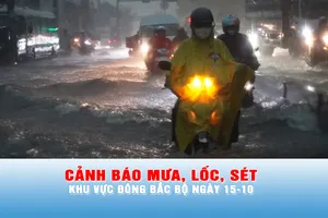 Podcast bản tin trưa 15-10: Cảnh báo mưa lớn cục bộ, lốc, sét khu vực Đông Bắc bộ