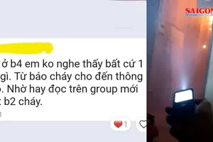 Cư dân chung cư thoát nạn nhờ biết tin cháy qua nhóm Zalo