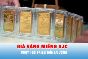 Podcast bản tin tối 1-12: Giá vàng miếng SJC vượt 155 triệu đồng/lượng
