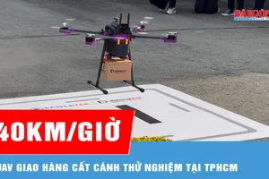 UAV giao hàng cất cánh thử nghiệm tại TPHCM