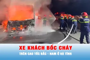 Podcast bản tin trưa 10-1: Xe khách bốc cháy dữ dội trên cao tốc Bắc - Nam ở Hà Tĩnh