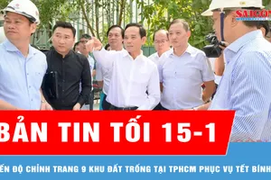 Bản tin tối 15-1: Tiến độ chỉnh trang 9 khu đất trống tại TPHCM phục vụ Tết Bính Ngọ