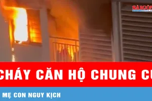 Cháy căn hộ chung cư tại TPHCM, 3 mẹ con nguy kịch