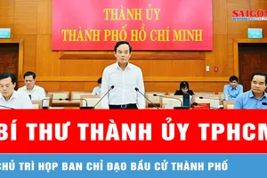 Bí thư Thành ủy TPHCM Trần Lưu Quang chủ trì họp Ban Chỉ đạo bầu cử thành phố 