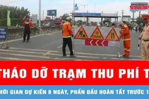 TPHCM: Tháo dỡ trạm thu phí T3 trên quốc lộ 51