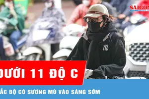 Bắc bộ rét, vùng núi có nơi rét đậm